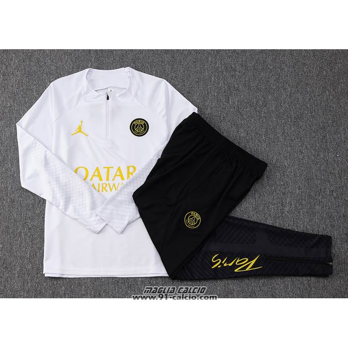 Tuta da Track Felpa
 Paris Saint-Germain Jordan Bambino
 2023-2024 Bianco
